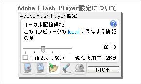 Adobe Flash Player設定